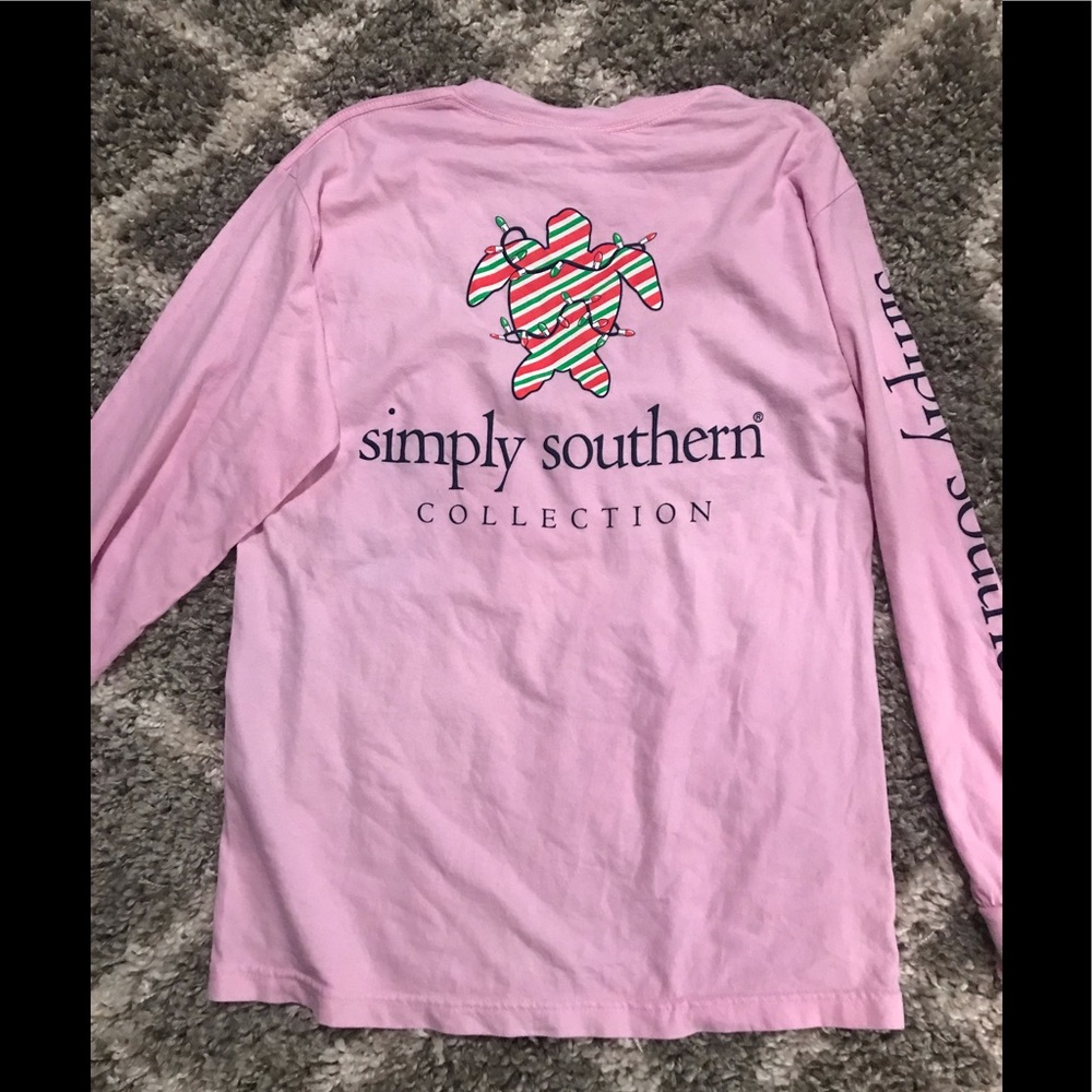 Medium Simply Southern T-shirt long sleeve